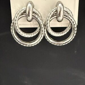 Elegant Silver Hoop Earrings